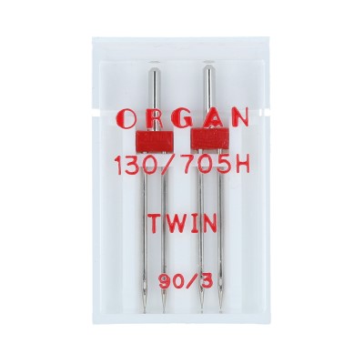 Иглы Organ Twin унив. №90/3,0(2шт)