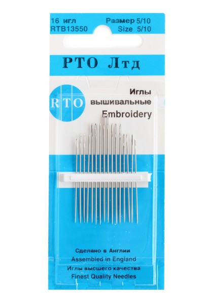 RTB13550 Иглы вышивальные размер 5/10 16игл