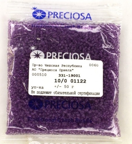 Бисер Preciosa 01122, 10гр