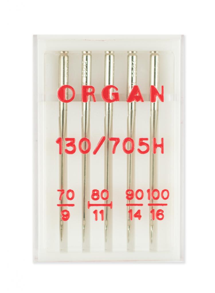 Иглы Organ универ. №70(1); 80(2); 90(1); 100(1)