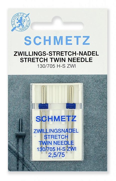 Иглы Schmetz Twin стрейч №75/2,5 (2)