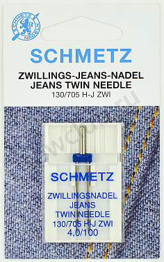 Иглы Schmetz Twin джинс №100/4.0