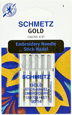 Иглы Schmetz Embroidery Gold №90