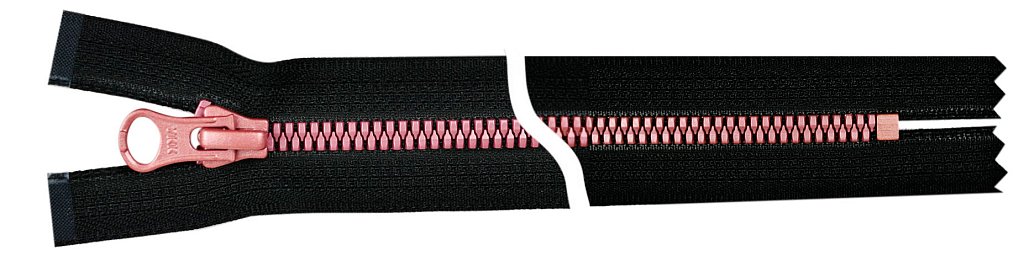 252313 Молния трактор Metalux неразъем, Тип5, 20см, цв. Pink, цв.580