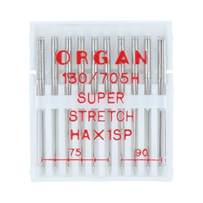 Иглы Organ Super Stretch №75-90 (10)