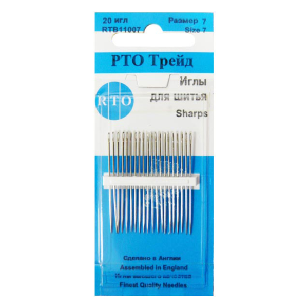 RTB11007 Иглы для шитья размер 7 20игл