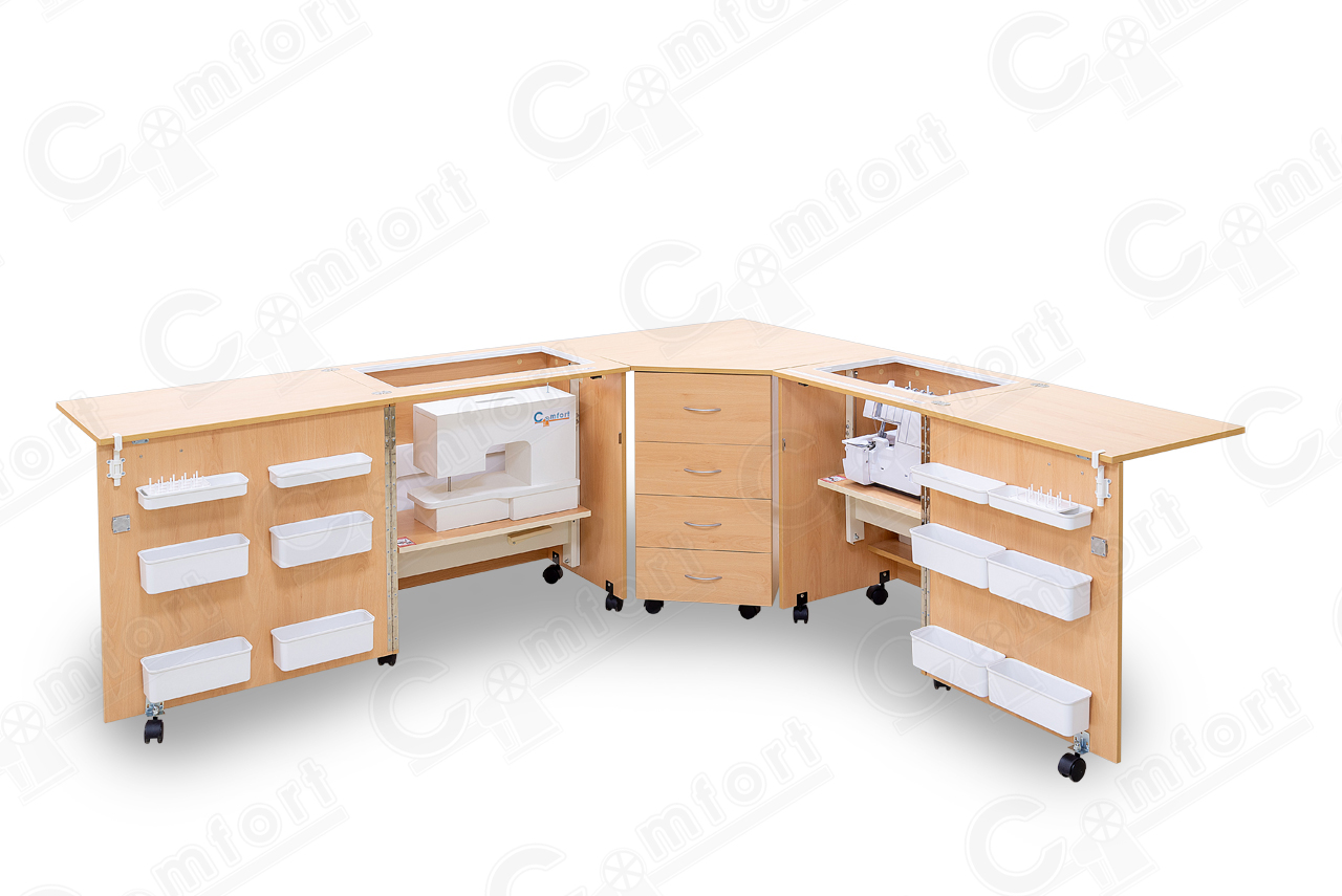 Стол для швейной машины и оверлока Комфорт-6