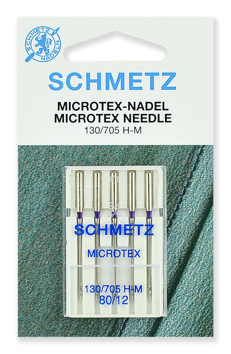 Иглы Schmetz Microtex №80