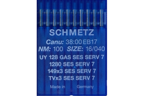 Иглы для пром.машины Schmetz UYx128GAS №100 Ses
