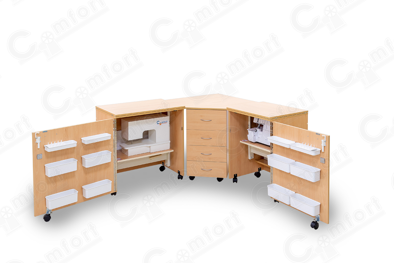 Стол для швейной машины и оверлока Комфорт-6