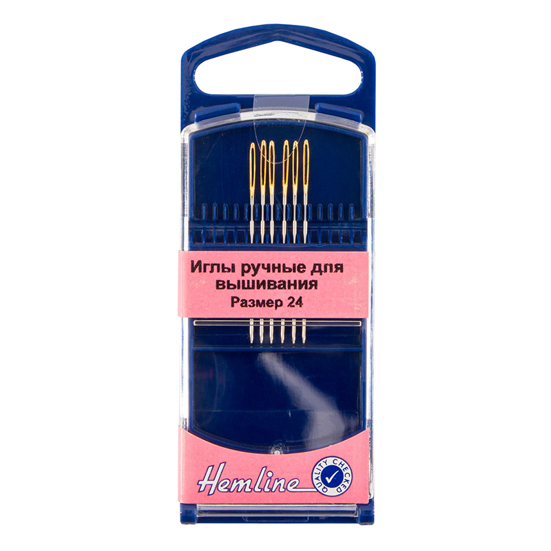 283G.24 Иглы для вышивания с закругленным кончиком №24 6шт