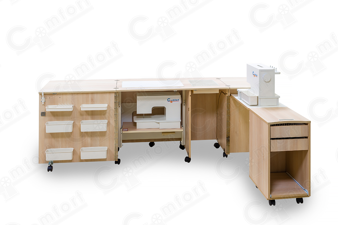 Стол для швейной машины и оверлока Комфорт-4