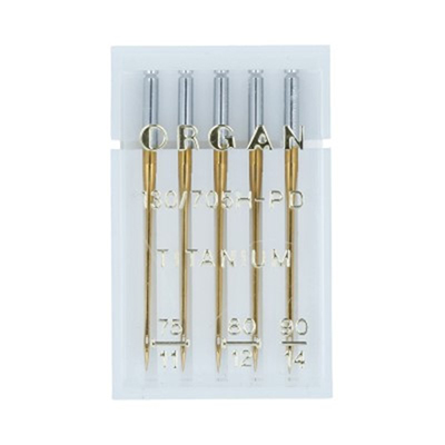 Иглы Organ Titanuim №75(2); №80(2); №90(1)