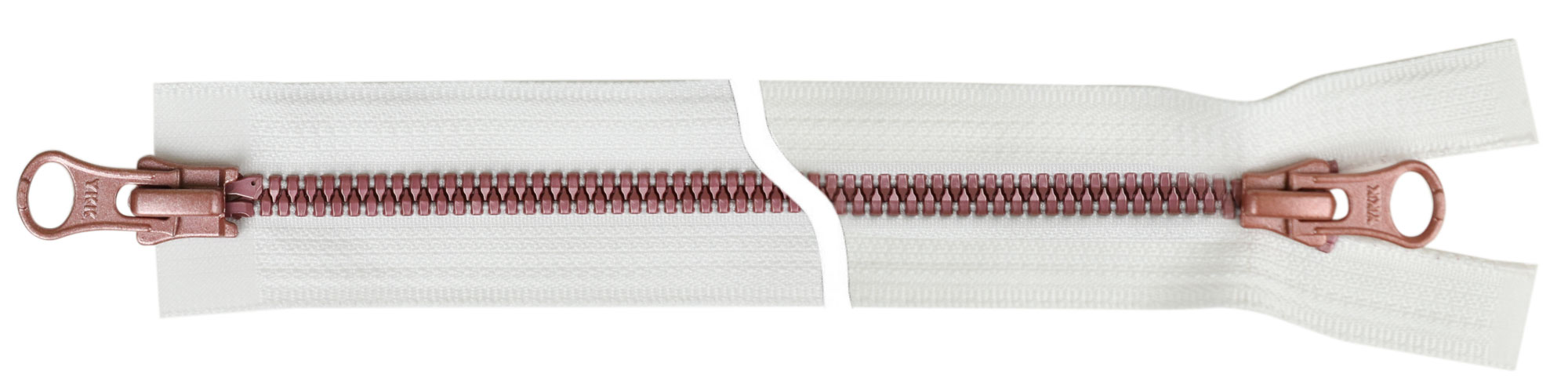 Молния трактор Metalux, разъем, двухзамк, Тип5, 65см, Pink, цв.501