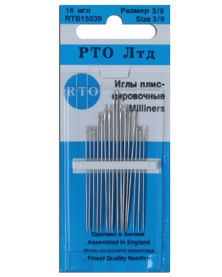 RTB15039 Иглы плиссировочные размер 3/9 16игл