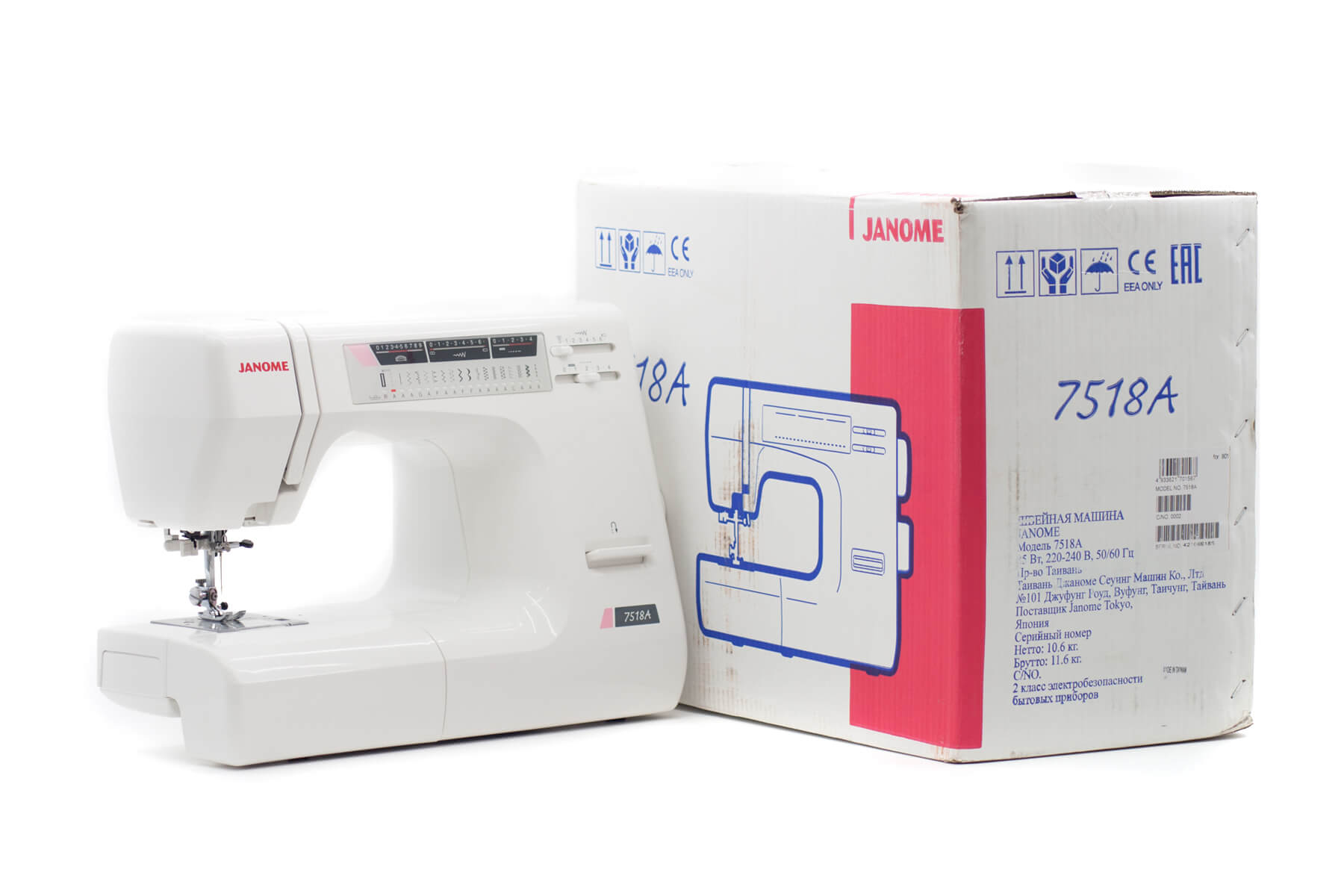 Бытовая швейная машина Janome 7518, Япония