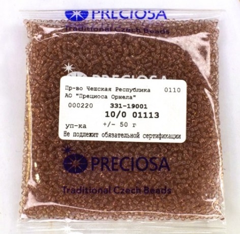 Бисер Preciosa 01113, 10гр