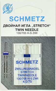 Иглы Schmetz Twin стрейч №75/4,0