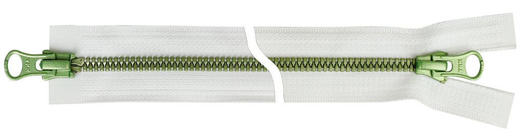 Молния трактор Metalux, разъем, двухзамк, Тип5, 65см, Lignt Green, цв.501