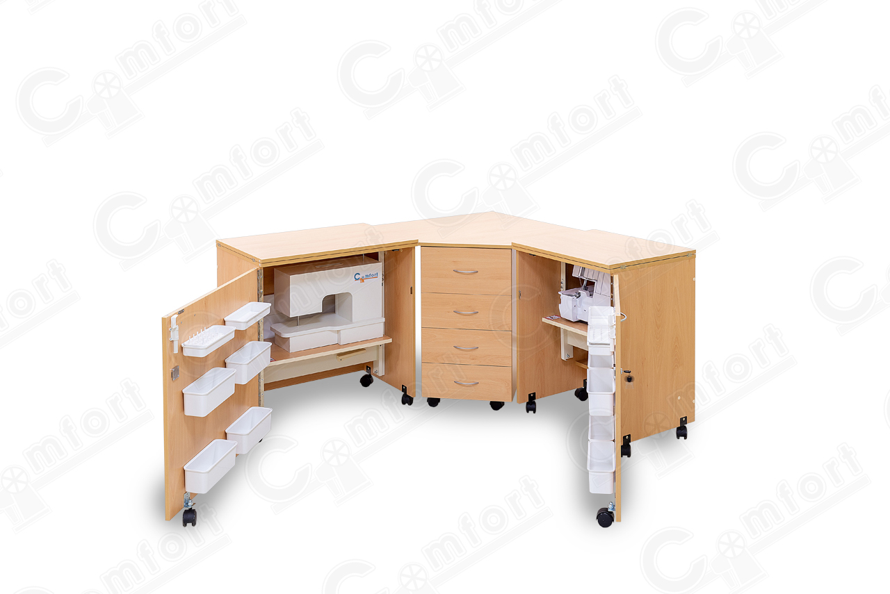 Стол для швейной машины и оверлока Комфорт-6