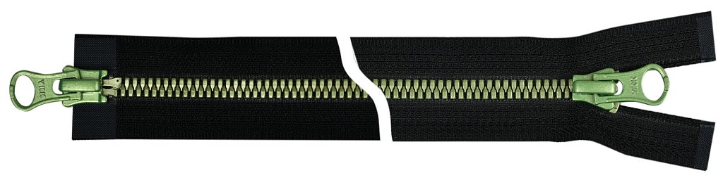 Молния трактор Metalux, разъем, двухзамк, Тип5, 65см, Lignt Green, цв.580