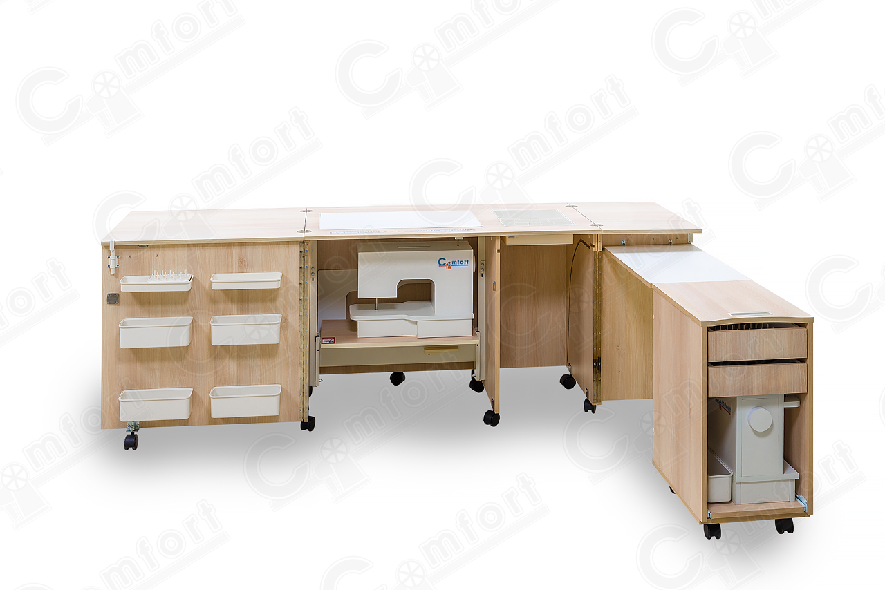 Стол для швейной машины и оверлока Комфорт-4