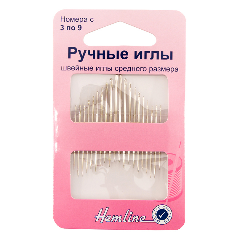 201.39 Иглы ручные среднего размера для квилтинга № с 20шт