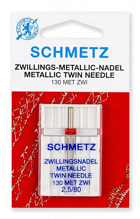 Иглы Schmetz Twin Metallic №80/2.5
