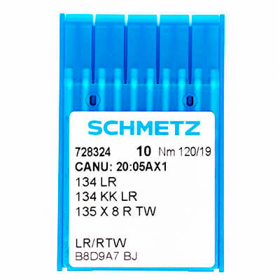 Иглы для пром.машины Schmetz DPx5 №120 кожа (LR)