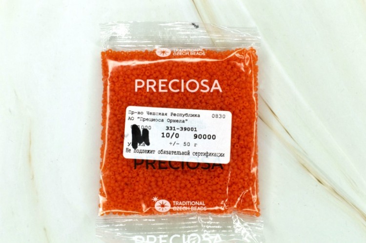 Бисер Preciosa 90000(мат) 50гр