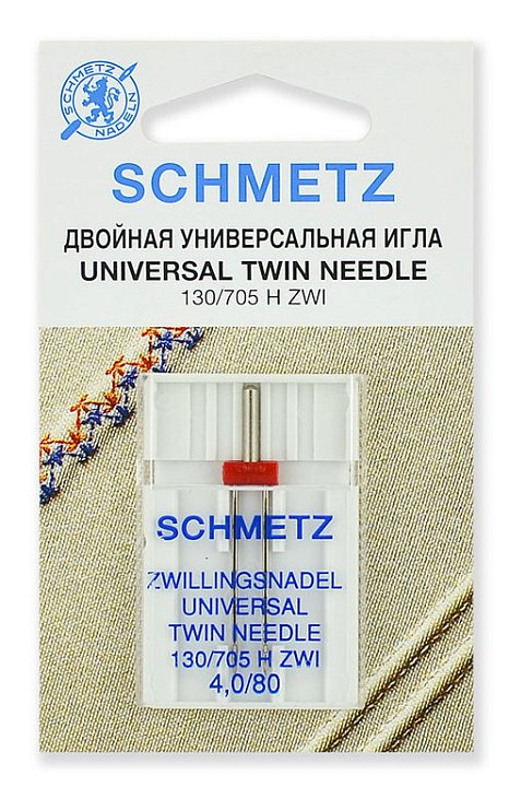 Иглы Schmetz Twin унив. №80/4.0