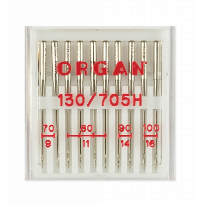 Иглы Organ универ. №70(2); 80(4); 90(2); 100(2)