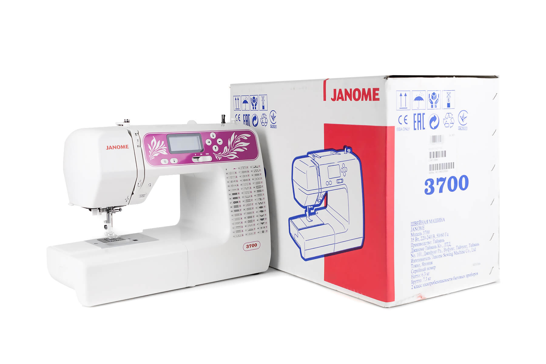 Бытовая швейная машина Janome 3700, Япония